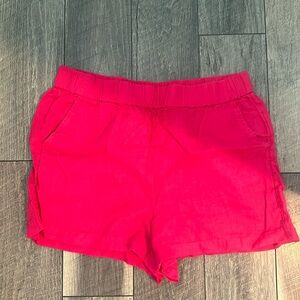 J. Crew Women's Pink Linen Shorts